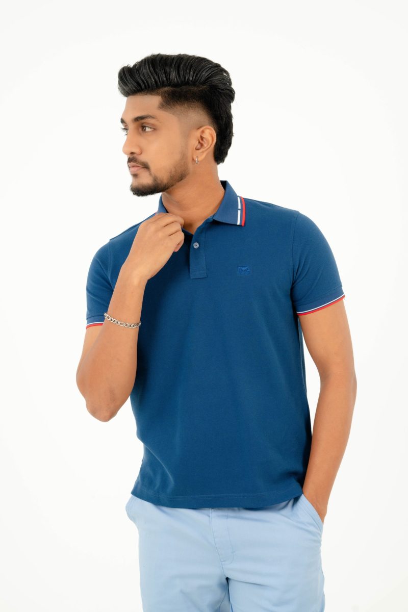 Moose Men's Subtle Polo T-shirt - Space Blue - Image 2