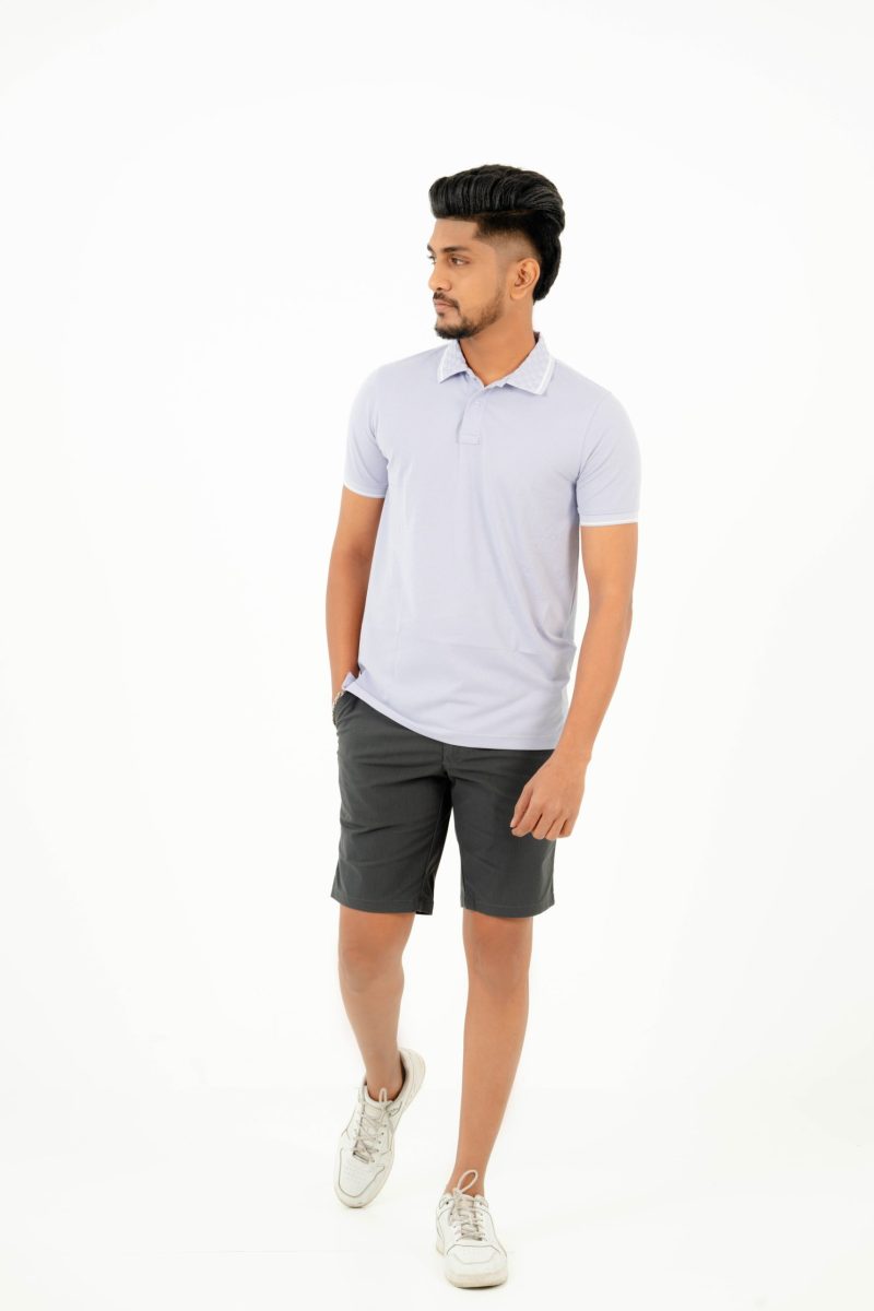 Moose Men's Textured Polo T-shirt - Lavender Purple
