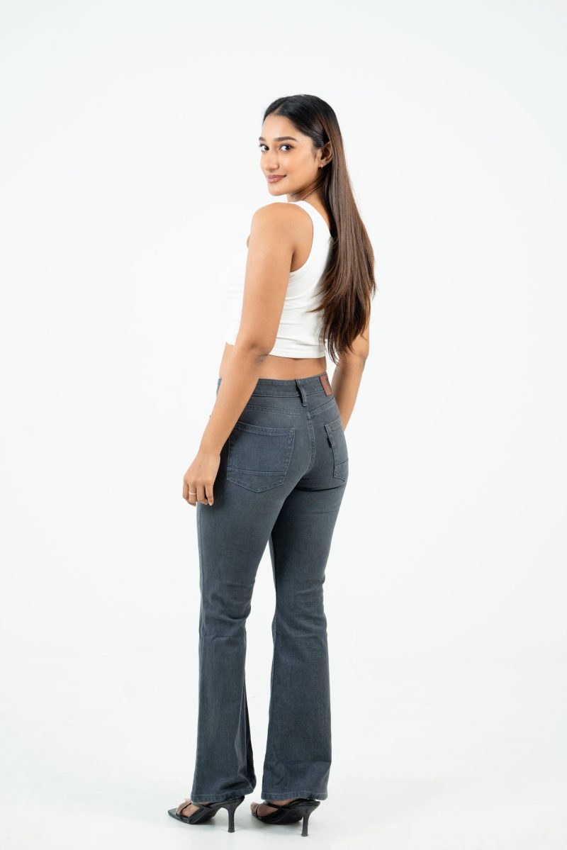 Women's Bootcut Denim - Black - Image 5