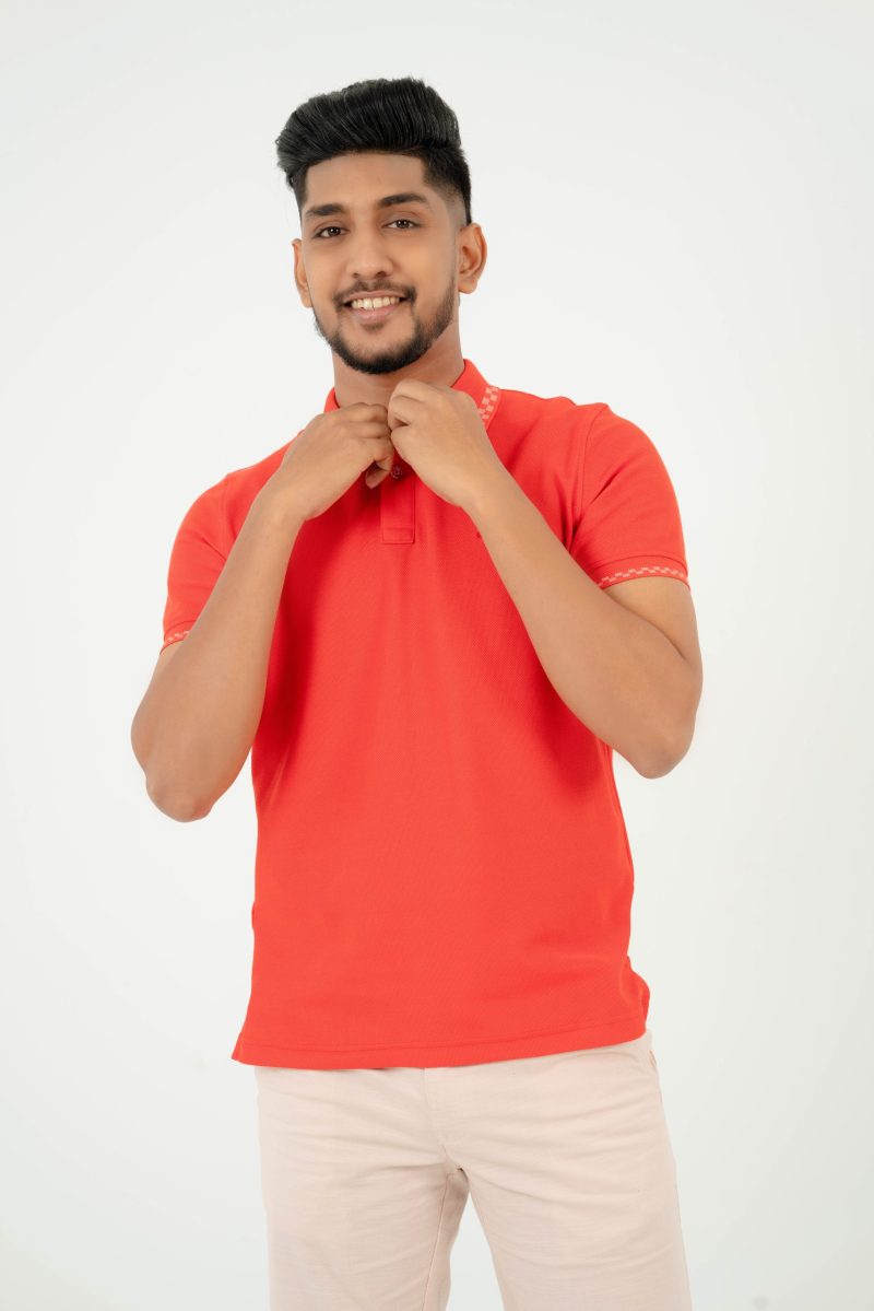 Moose Men's Contemporary Polo T-shirt - Scarlet Red - Image 2