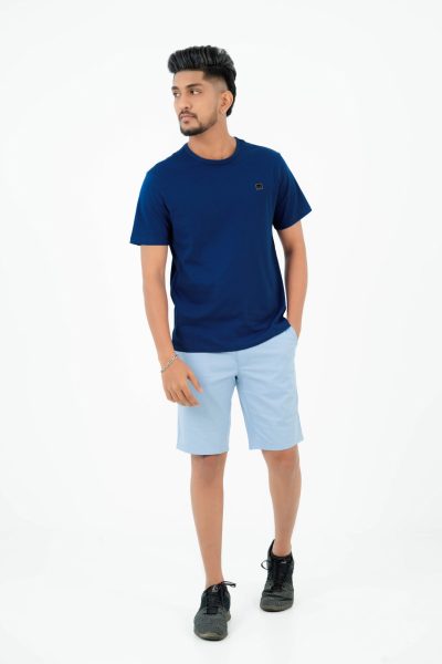 Men's Slim Fit Chino Short - Lilack Blue 4