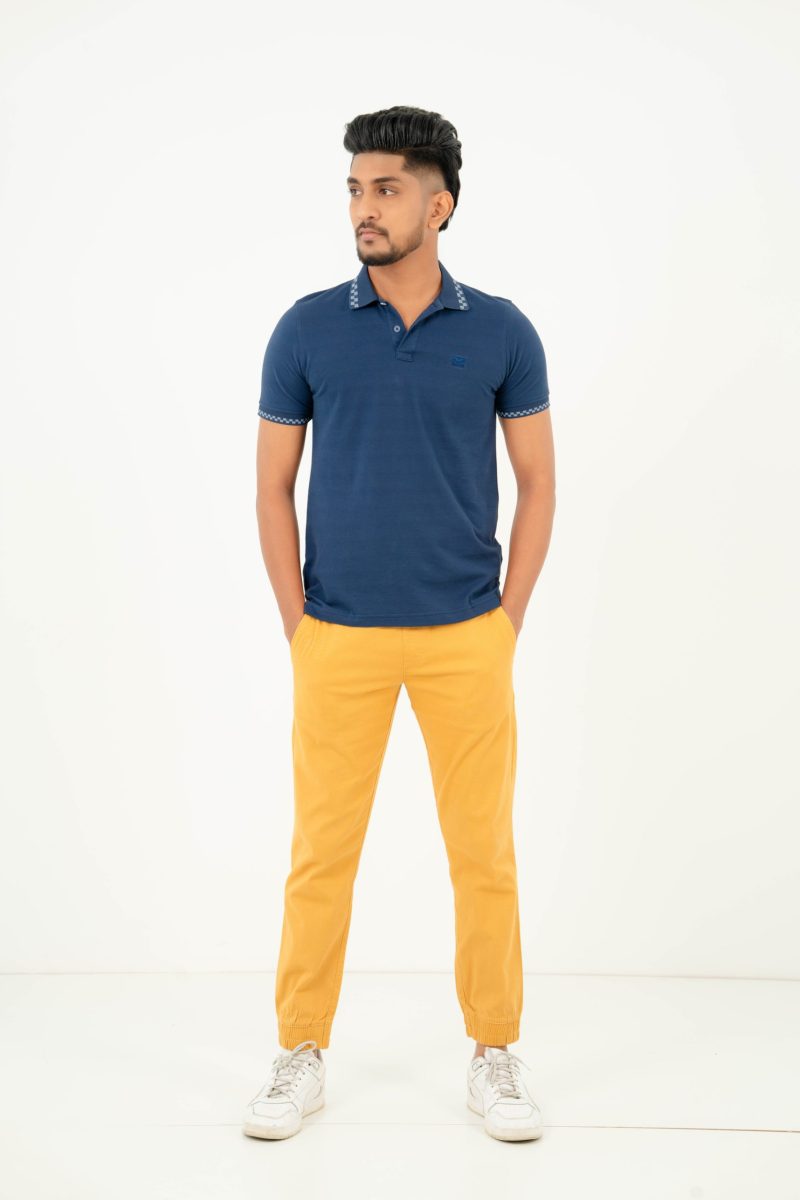 Moose Men's Contemporary Polo T-shirt - Prussian Blue