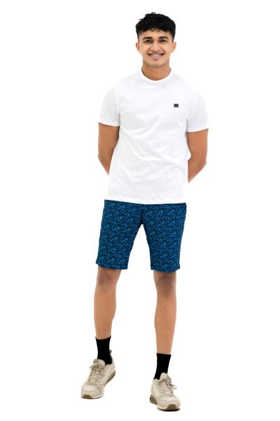 Slim Fit Printed Chino Short