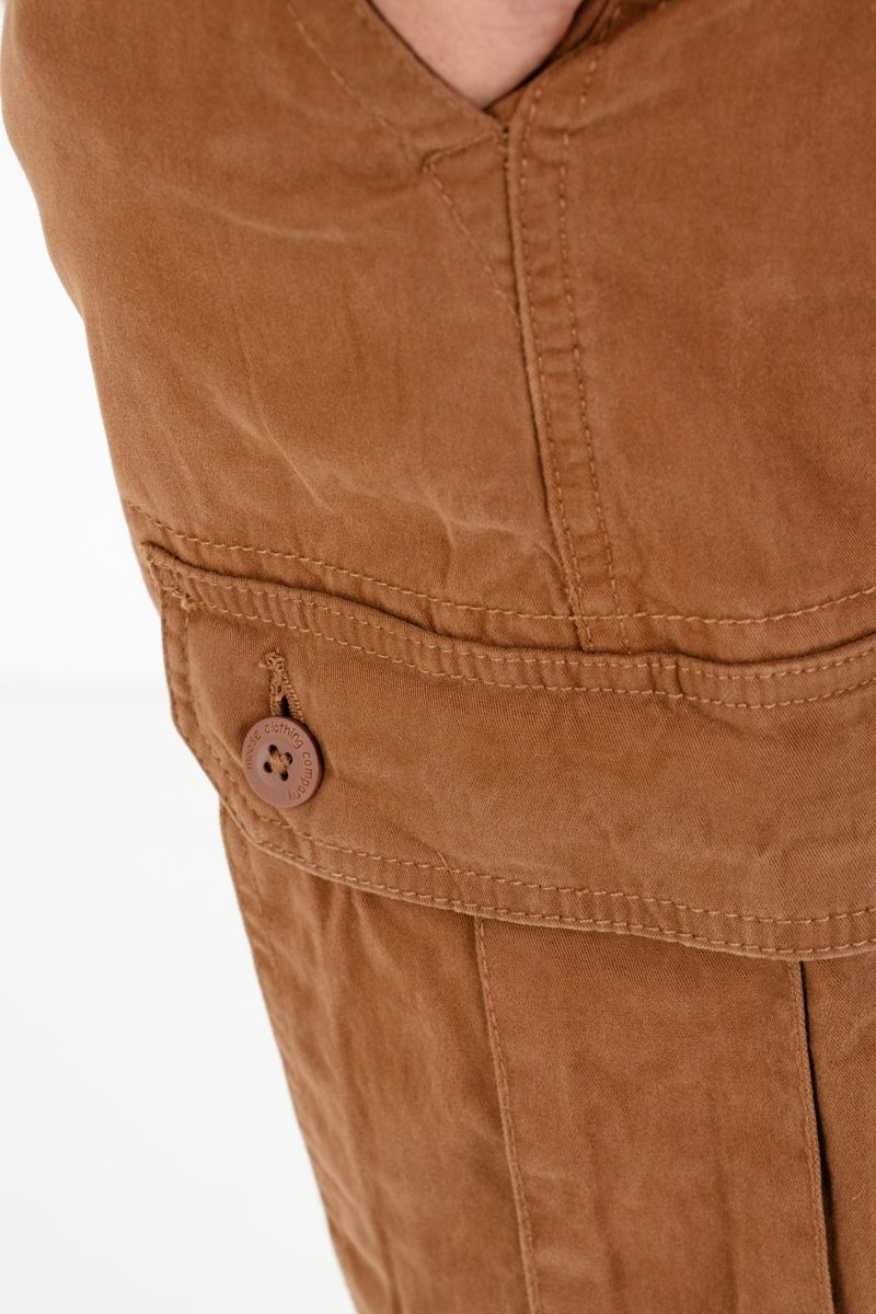 Men's Cargo Pant  - Dark Brown - Image 4