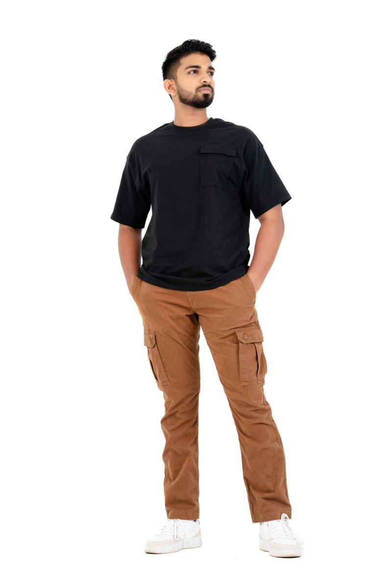 Men's Cargo Pant  - Dark Brown - Image 2