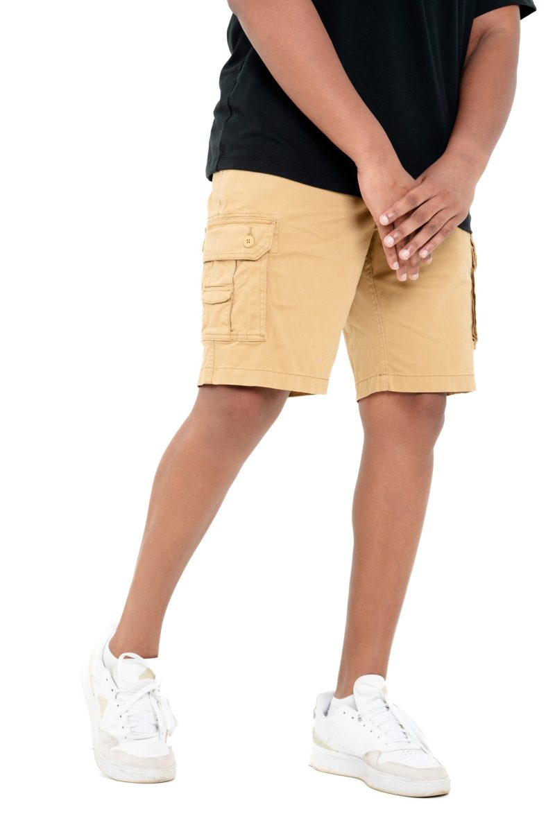 Men's Cargo Short  - Cream Caramel