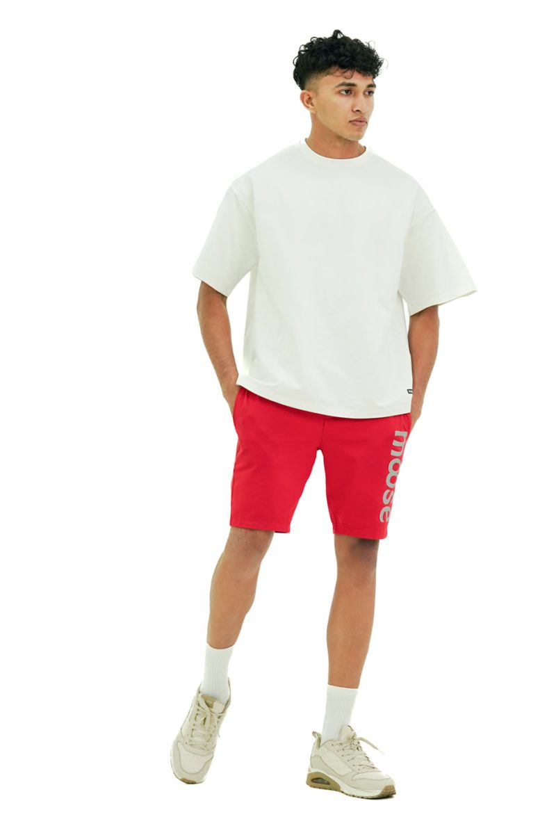 Moose Oversized Solid T-Shirt - White
