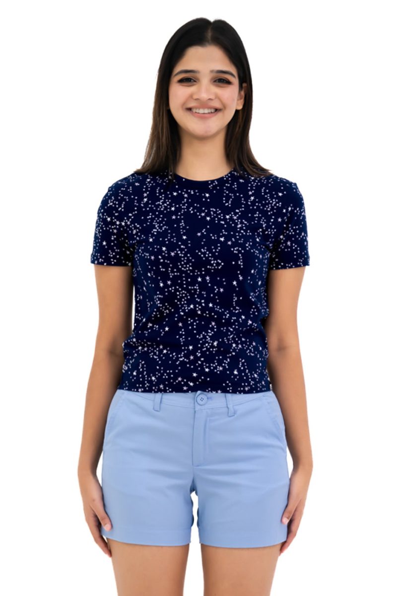 Women's Slim Fit T-Shirt - Star Night